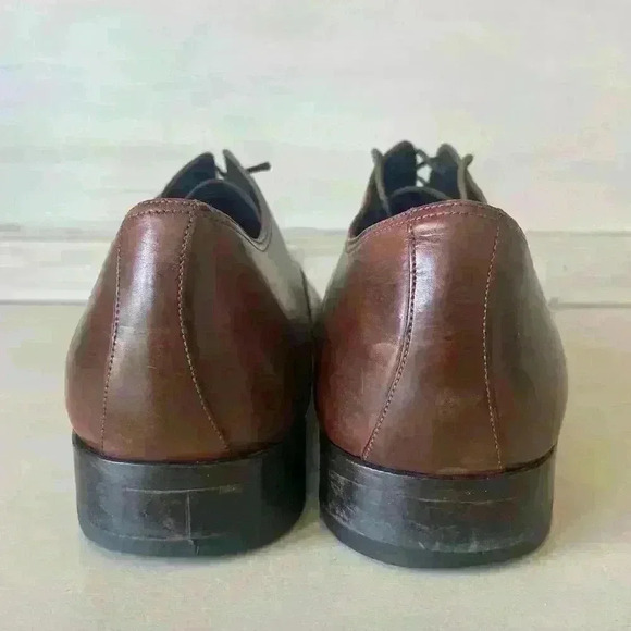 To Boot New York Mens 11 Luxury Leather Wingtip Oxford Shoes Made in Italy - Picture 2 of 9